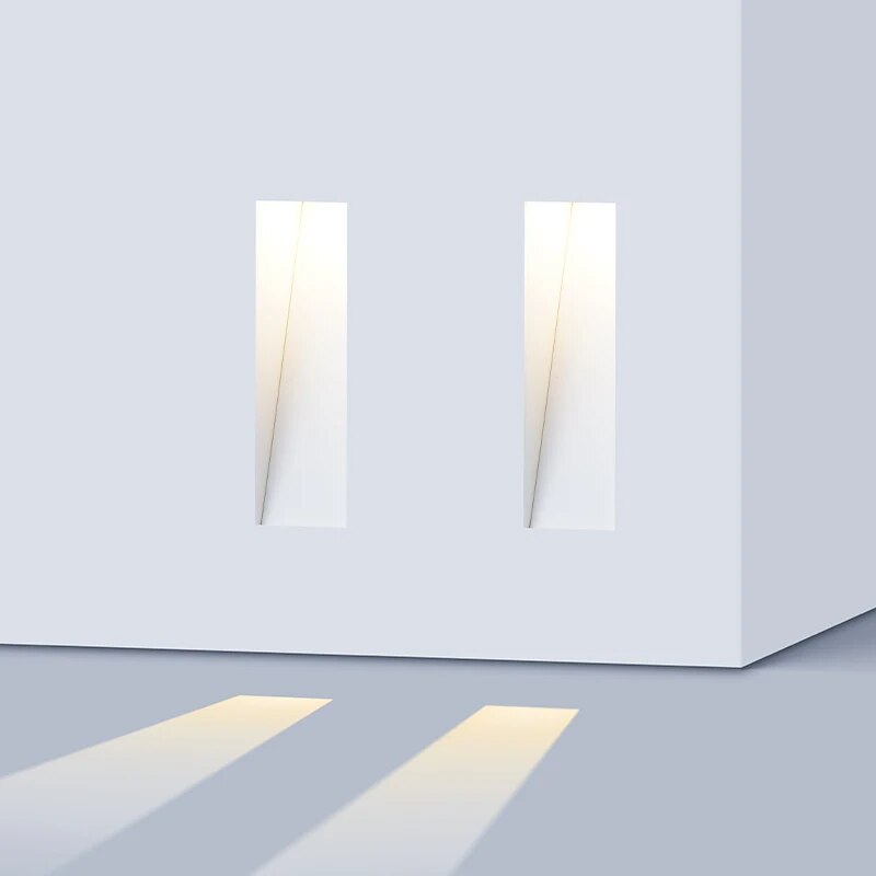 Sensor Wall Sconce Lamp Frameless Stair Light Motion Detect Step Lighting for Home Decor Bedroom Foyer Balcony Footl